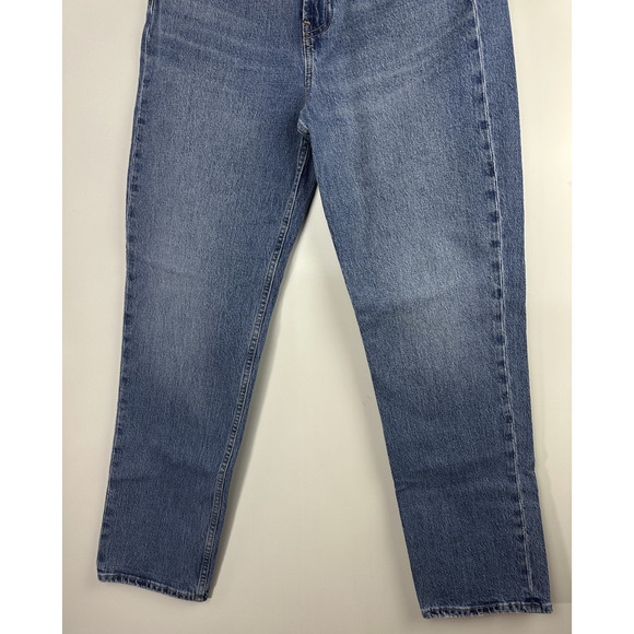 Gap Sky High Straight Leg Jeans Women's Size 8 29 Medium Indigo Blue Denim - Picture 4 of 10